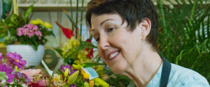 Woman Working at Flower Shop